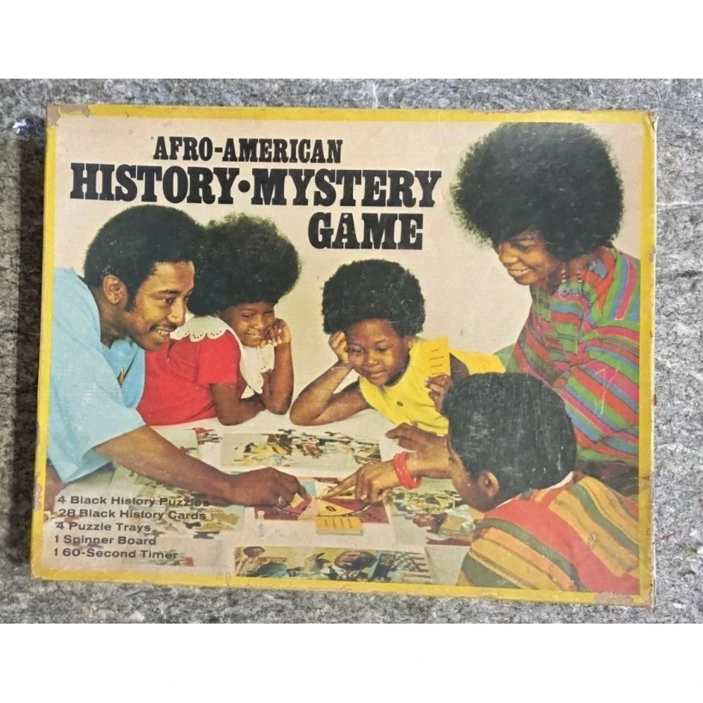 Vintage Afro American‎ History Mystery Game 1969 African American RARE Complete